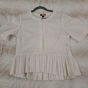 Saks Fifth Avenue White Blouse